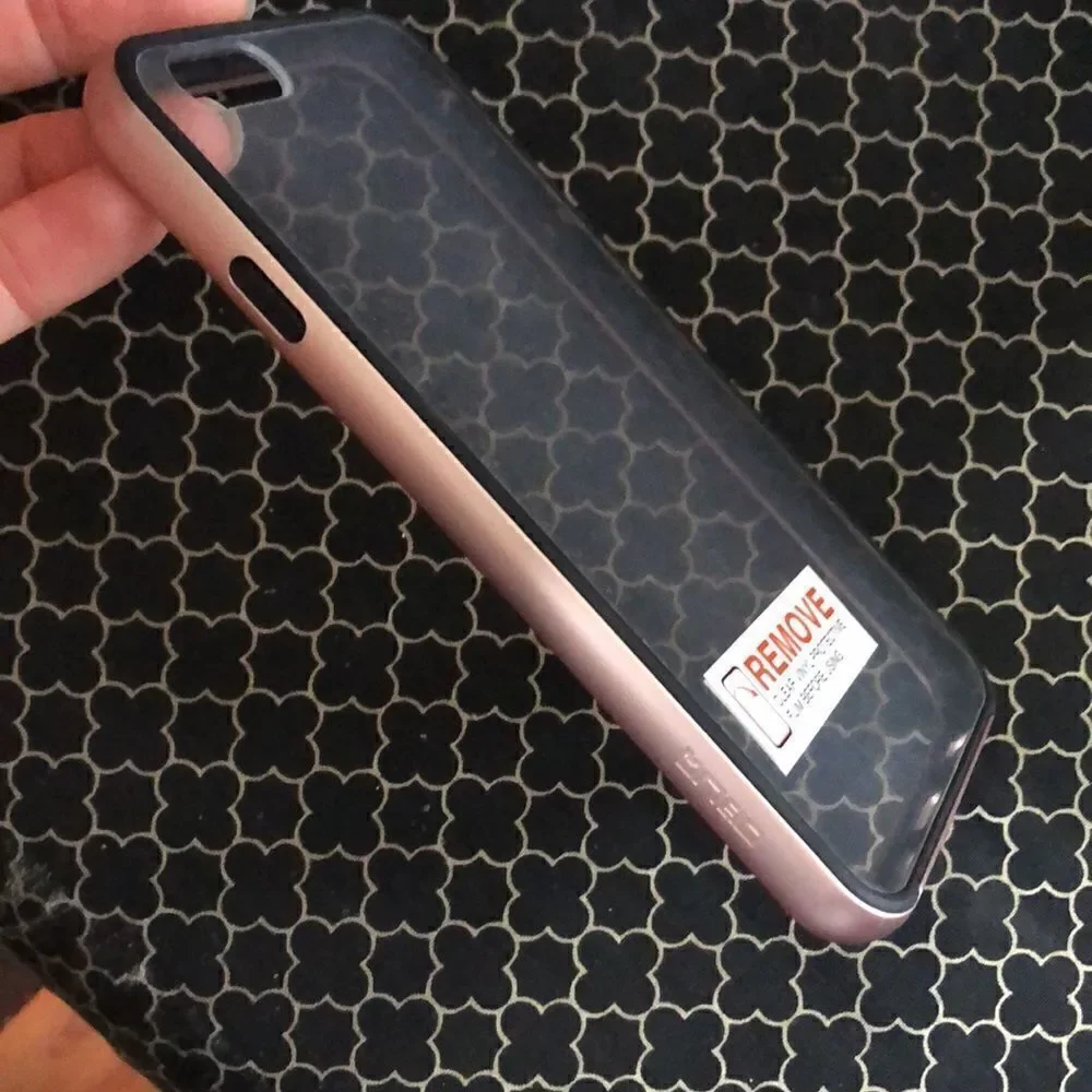 NEW Rose gold iPhone 6/6s Phone case clear with rose gold bumper.